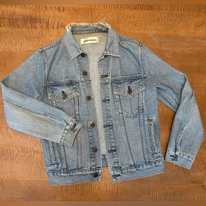 Reformation Distressed Denim Jacket